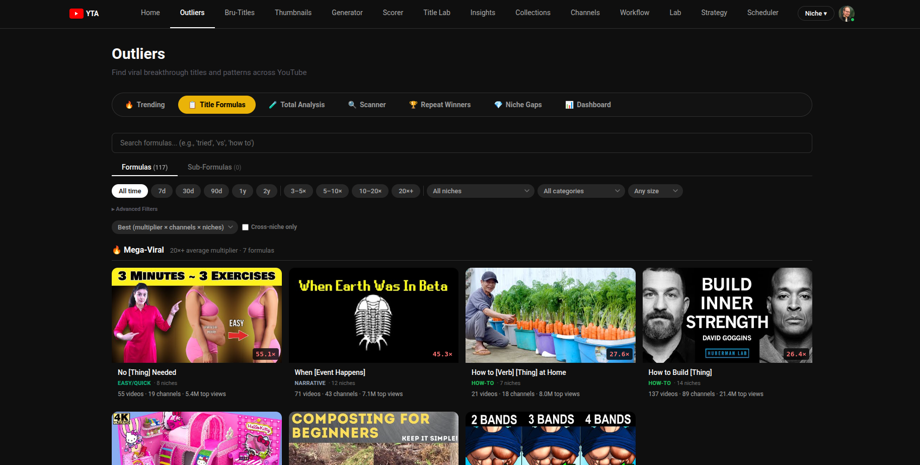 Creator Cortex — YouTube Title Analyzer & Strategy Platform – screenshot 1
