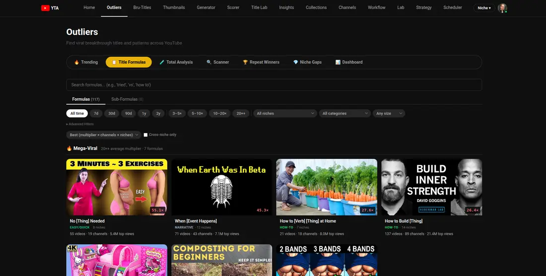 Creator Cortex: YouTube Title Analyzer & Strategy Platform, screenshot 2 of 3