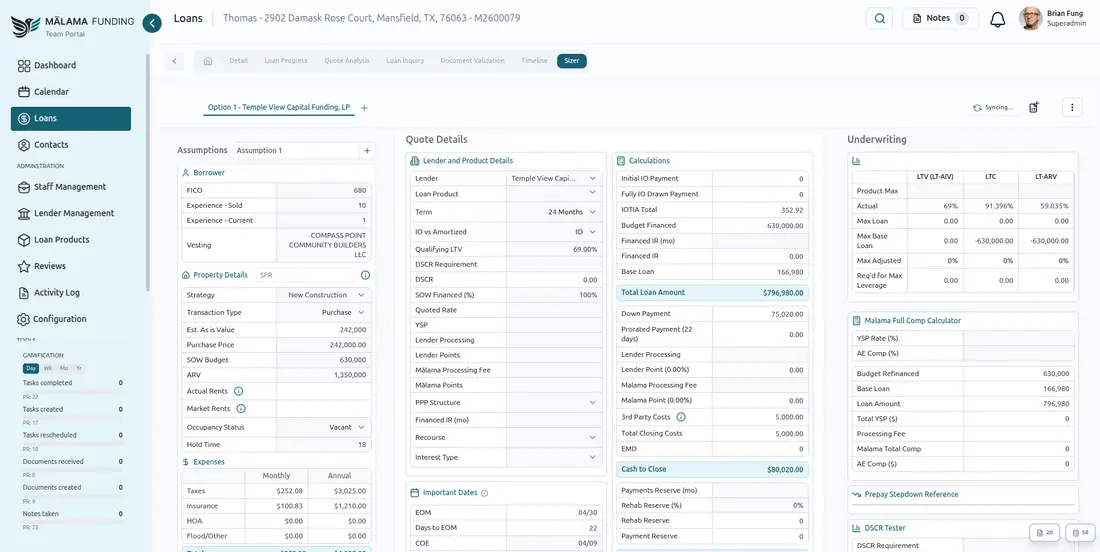 AI Underwriter: Real Estate Lending Platform, screenshot 4 of 5